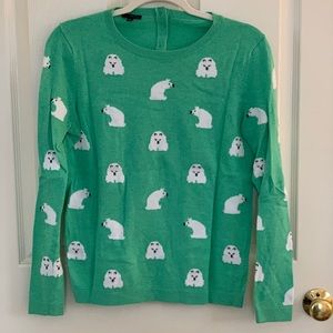 Talbots polar bear sweater